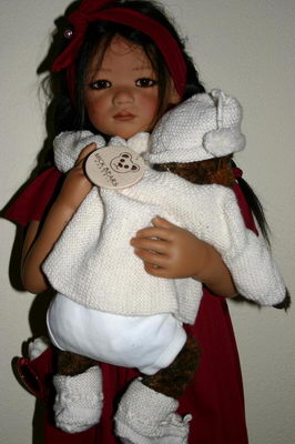 Eine von Marjoleins Zwillingen mit Ebo