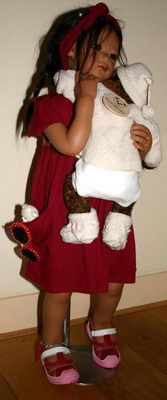 Eine von Marjoleins Zwillingen mit Ebo