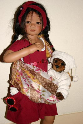 Eine von Marjoleins Zwillingen mit Ebo