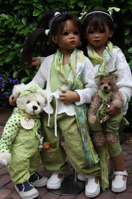 Sinami und Setina mit Cisca und Selly